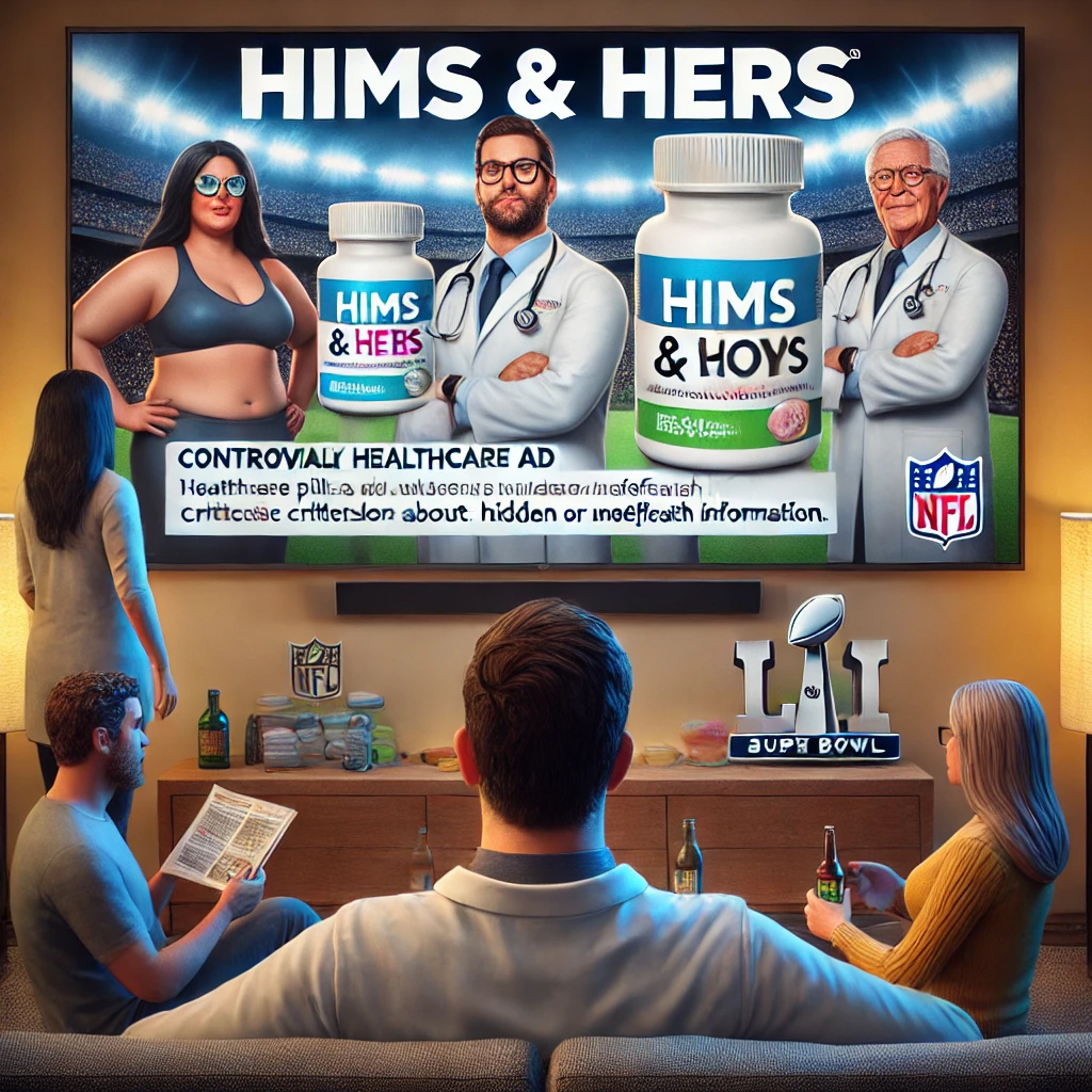 Hims & Hers Super Bowl ad controversy