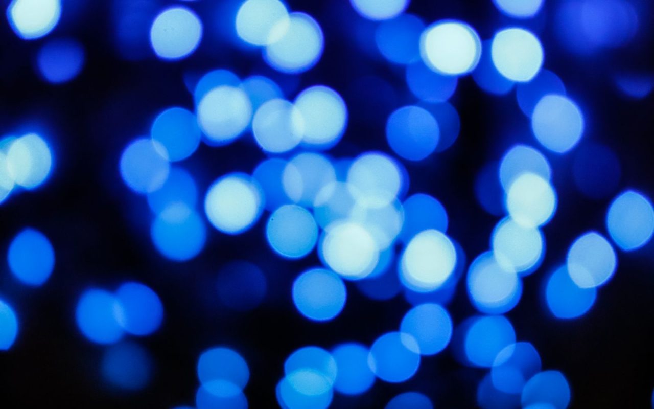 Abstract blue light on a dark background